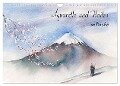 Aquarelle und Haiku von Basho (Wandkalender 2024 DIN A4 quer), CALVENDO Monatskalender - Jitka Krause