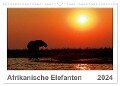 Afrikanische Elefanten (Wandkalender 2024 DIN A3 quer), CALVENDO Monatskalender - Gerald Wolf