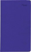Taschenplaner lila 2025 - Bürokalender 9,5x16 cm - 64 Seiten - 1 Woche auf 1 Seite - separates Adressheft - faltbar - Notizheft - 540-1003 - 