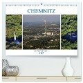 Chemnitz - Von Oben Nach Unten (hochwertiger Premium Wandkalender 2025 DIN A2 quer), Kunstdruck in Hochglanz - Heike Hultsch
