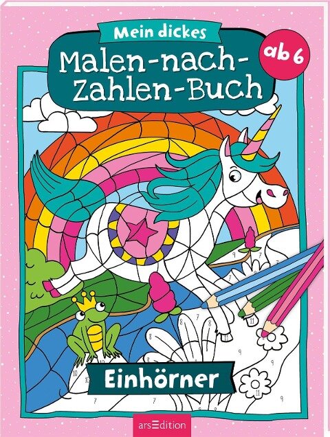Mein dickes Malen-nach-Zahlen-Buch - Einhörner - 
