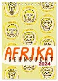 Afrika-Sehnsucht 2024 (Tischkalender 2024 DIN A5 hoch), CALVENDO Monatskalender - Norbert Schmitt