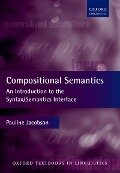 Cover-Bild zum Titel 'Compositional Semantics' von 'Pauline Jacobson'