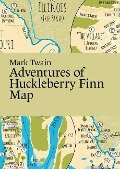 Mark Twain: Adventures of Huckleberry Finn Map - 