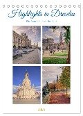 Highlights in Dresden (Tischkalender 2025 DIN A5 hoch), CALVENDO Monatskalender - Steffen Gierok-Latniak