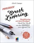 Cover-Bild zum Titel 'Praxisbuch Brush Lettering' von 'Chris Campe'