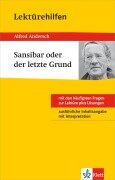 Cover-Bild zum Titel 'Klett Lektürehilfen Alfred Andersch "Sansibar oder der letzte Grund"' von 'Alfred Andersch'