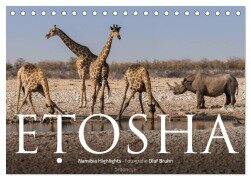 ETOSHA - Namibia Highlights (Tischkalender 2026 DIN A5 quer), CALVENDO Monatskalender - Olaf Bruhn