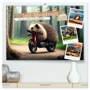 Igel-Abenteuer (hochwertiger Premium Wandkalender 2025 DIN A2 quer), Kunstdruck in Hochglanz - Ursula Di Chito