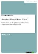 Cover-Bild zum Titel 'Disziplin in Thomas Morus' "Utopia"' von 'Dorothea Korona'