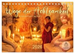 Cover-Bild zum Titel 'Wege der Achtsamkeit - In der Ruhe liegt die Kraft (Tischkalender 2026 DIN A5 quer), CALVENDO Monatskalender' von 'Mario Weigt'