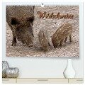 Wildschweine (hochwertiger Premium Wandkalender 2024 DIN A2 quer), Kunstdruck in Hochglanz - Martina Berg