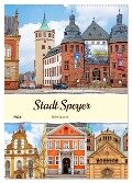 Stadt Speyer - Reiseplaner (Wandkalender 2024 DIN A2 hoch), CALVENDO Monatskalender - Nina Schwarze