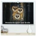Heimische Eulen und Greife (hochwertiger Premium Wandkalender 2025 DIN A2 quer), Kunstdruck in Hochglanz - Günter Bachmeier