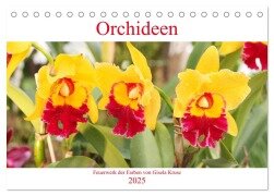 Orchideen Feuerwerk der Farben (Tischkalender 2025 DIN A5 quer), CALVENDO Monatskalender - Gisela Kruse