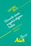 Cover-Bild zum Titel 'Chronik eines angekündigten Todes von Gabriel García Márquez (Lektürehilfe)' von 'Natalia Torres Behar, derQuerleser'