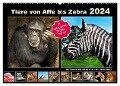 Tiere von Affe bis Zebra 2024 (Wandkalender 2024 DIN A2 quer), CALVENDO Monatskalender - Hamburg Mirko Weigt