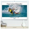 Faszination Kitesurfen (hochwertiger Premium Wandkalender 2024 DIN A2 quer), Kunstdruck in Hochglanz - Michael Fahrenbach