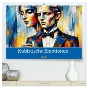 Kubistische Emotionen (hochwertiger Premium Wandkalender 2026 DIN A2 quer), Kunstdruck in Hochglanz - Dusanka Djeric