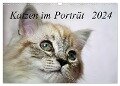 Katzen im Porträt / Geburtstagskalender (Wandkalender 2024 DIN A3 quer), CALVENDO Monatskalender - Jennifer Chrystal