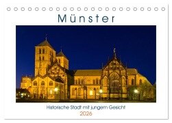 Münster - Historische Stadt mit jungem Gesicht (Tischkalender 2026 DIN A5 quer), CALVENDO Monatskalender - Paul Michalzik