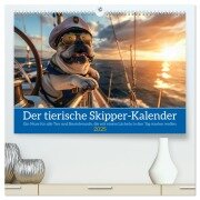 Der tierisch Skipper-Kalender (hochwertiger Premium Wandkalender 2025 DIN A2 quer), Kunstdruck in Hochglanz - Peter Rübsamen