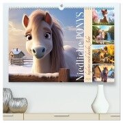 Niedliche Ponys (hochwertiger Premium Wandkalender 2026 DIN A2 quer), Kunstdruck in Hochglanz - Sabine Löwer