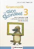 Cover-Bild zum Titel 'Grammatik mit Rico Schnabel, Klasse 3 - silbierte Ausgabe' von 'Stefanie Drecktrah, Mareike Hahn'