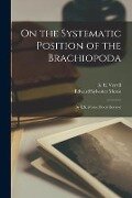 On the Systematic Position of the Brachiopoda; by E.S. Morse (book Review) - 