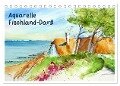 Aquarelle - Fischland-Darß (Tischkalender 2024 DIN A5 quer), CALVENDO Monatskalender - Brigitte Dürr