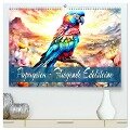 Papageien - Fliegende Edelsteine (hochwertiger Premium Wandkalender 2025 DIN A2 quer), Kunstdruck in Hochglanz - Dusanka Djeric
