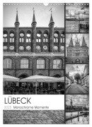 LÜBECK Monochrome Momente (Wandkalender 2025 DIN A3 hoch), CALVENDO Monatskalender - Melanie Viola