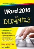 Word 2016 für Dummies - Dan Gookin