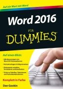 Cover-Bild zum Titel 'Word 2016 für Dummies' von 'Dan Gookin'