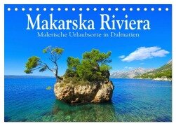 Makarska Riviera - Malerische Urlaubsorte in Dalmatien (Tischkalender 2025 DIN A5 quer), CALVENDO Monatskalender - LianeM LianeM