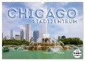 CHICAGO Stadtzentrum (Wandkalender 2024 DIN A3 quer), CALVENDO Monatskalender - Melanie Viola