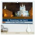 St. Petersburg bei Nacht (hochwertiger Premium Wandkalender 2024 DIN A2 quer), Kunstdruck in Hochglanz - Borg Enders