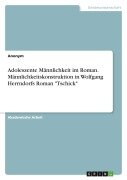 Cover-Bild zum Titel 'Adoleszente Männlichkeit im Roman. Männlichkeitskonstruktion in Wolfgang Herrndorfs Roman "Tschick"' von 'Anonymous'