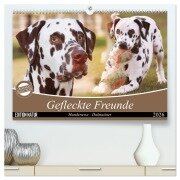 Cover-Bild zum Titel 'Gefleckte Freunde - Hunderasse Dalmatiner (hochwertiger Premium Wandkalender 2026 DIN A2 quer), Kunstdruck in Hochglanz' von 'Barbara Mielewczyk'