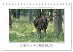 Emotionale Momente: Europäischer Elch. (Tischkalender 2025 DIN A5 quer), CALVENDO Monatskalender - Ingo Gerlach GDT