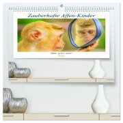 Zauberhafte Affenkinder. Süßer geht¿s nicht! (hochwertiger Premium Wandkalender 2026 DIN A2 quer), Kunstdruck in Hochglanz - Rose Hurley