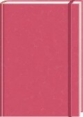 Anaconda Notizbuch/Notebook/Blank Book, punktiert, textiles Gummiband, pink, Hardcover (A5), 120g/m² Papier - 