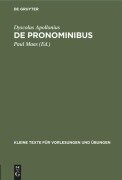 Cover-Bild zum Titel 'De Pronominibus' von 'Dyscolus Apollonius'