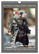 Der tierisch lustige Gothic Kalender (Wandkalender 2026 DIN A4 hoch), CALVENDO Monatskalender - Peter Rübsamen