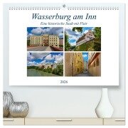 Wasserburg am Inn (hochwertiger Premium Wandkalender 2026 DIN A2 quer), Kunstdruck in Hochglanz - Ursula Di Chito