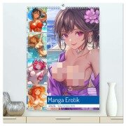 Manga Erotik. Sexy Cartoon-Girls (hochwertiger Premium Wandkalender 2025 DIN A2 hoch), Kunstdruck in Hochglanz - Rose Hurley