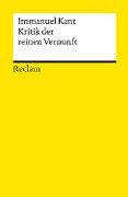 Kritik der reinen Vernunft - Immanuel Kant