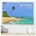 Sri Lanka, Palmen, Strand und Meer (hochwertiger Premium Wandkalender 2025 DIN A2 quer), Kunstdruck in Hochglanz - Herbert Böck
