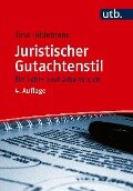 Cover-Bild zum Titel 'Juristischer Gutachtenstil' von 'Tina Hildebrand'