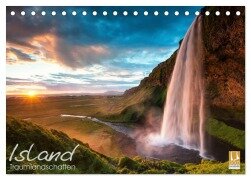 ISLAND - Traumlandschaften (Tischkalender 2026 DIN A5 quer), CALVENDO Monatskalender - Oliver Schratz Blendeneffekte. De